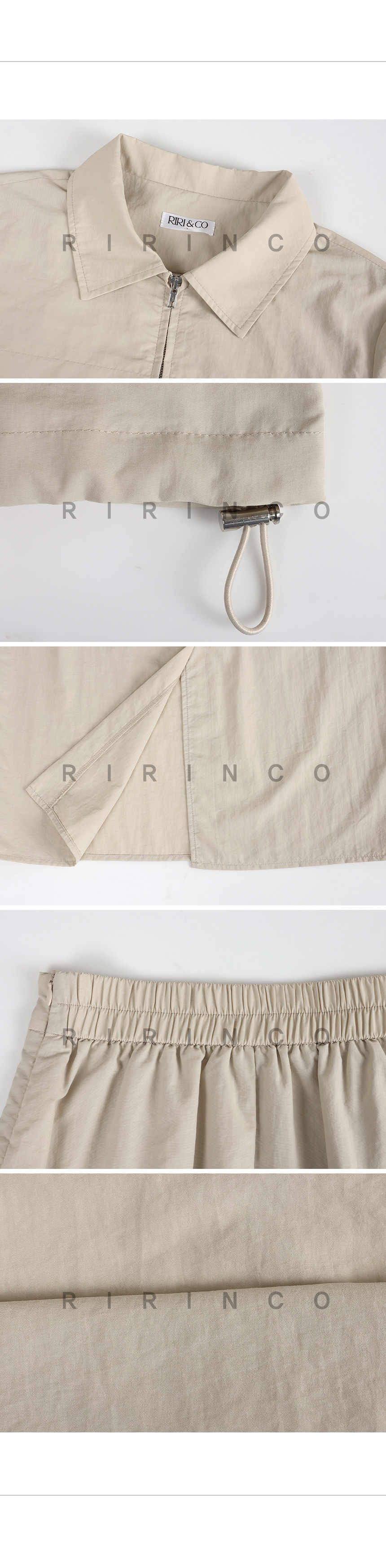RIRINCO クロップドジャケット＆カーゴスカートセット