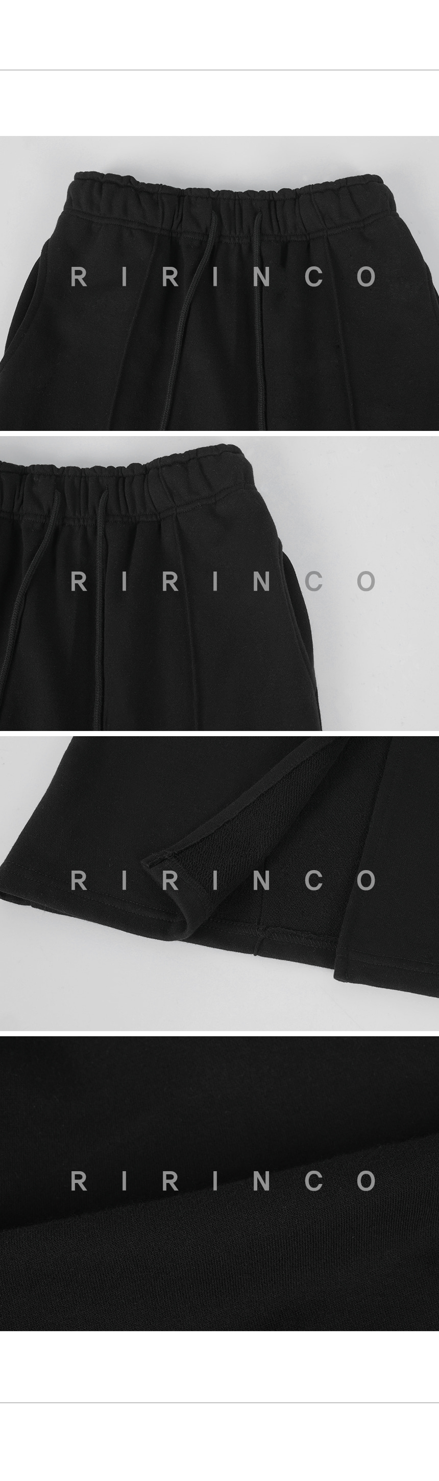 RIRINCO ウエストゴムカットオフロングスカート