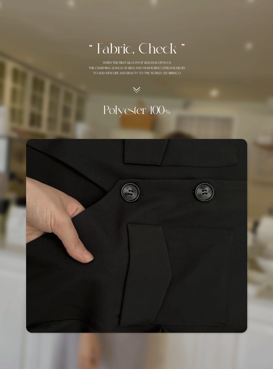 RIRINCO ポケットジャケット＆ウエストゴムスカートツーピースセット