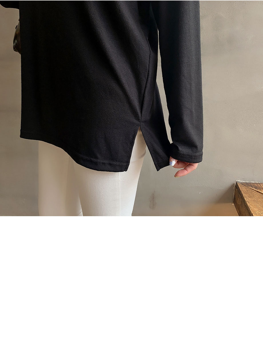 리리앤코 만능핏 긴팔 라운드넥 티셔츠